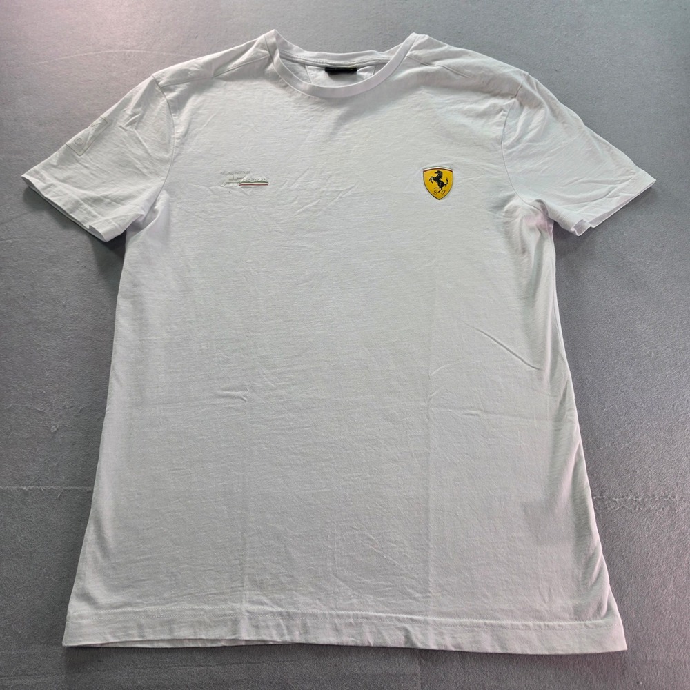 Ferrari AF Corse Racing Partner T-Shirt White 8six400 Mens Large